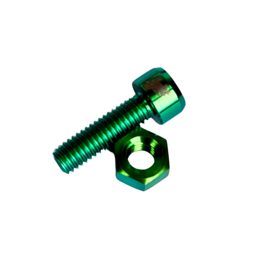 Титановый болт с гайкой в подсидельный зажим