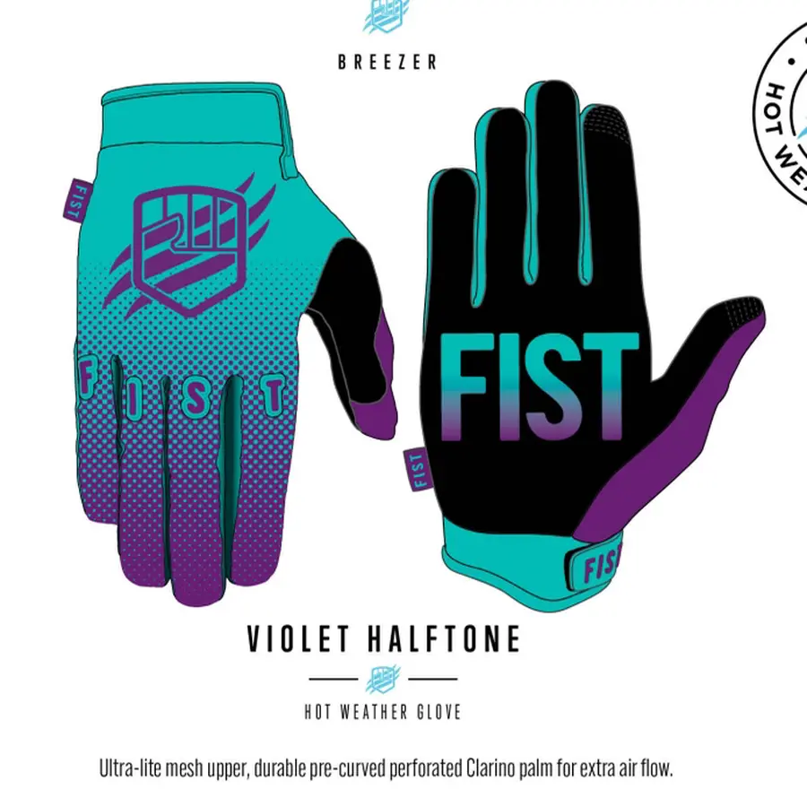 Перчатки FIST Взрослые Breezer Violet Halftone