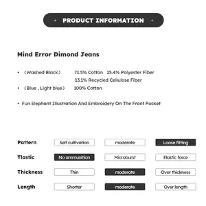 Джинсы Mind Error Dimond M Washed black
