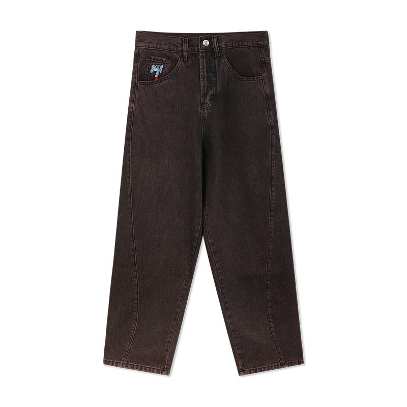 Джинсы Mind Error Slash M Reddish brown